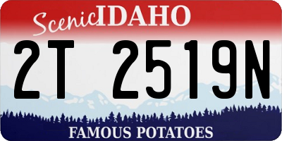 ID license plate 2T2519N
