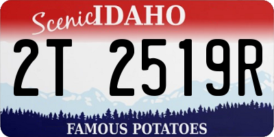 ID license plate 2T2519R