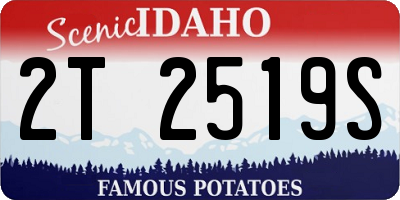 ID license plate 2T2519S