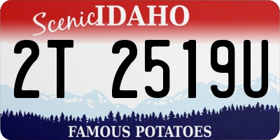ID license plate 2T2519U