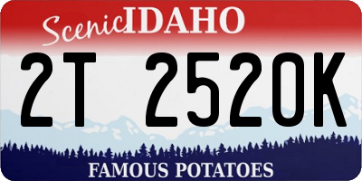 ID license plate 2T2520K
