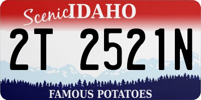 ID license plate 2T2521N