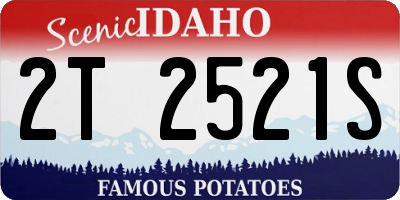 ID license plate 2T2521S