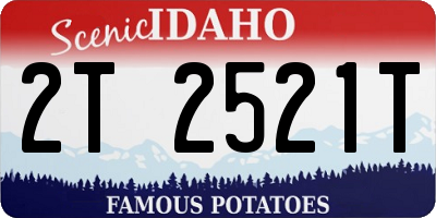ID license plate 2T2521T