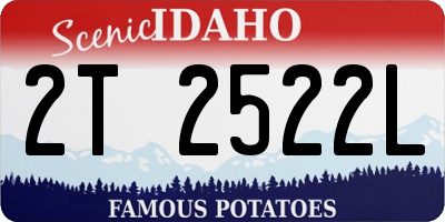ID license plate 2T2522L