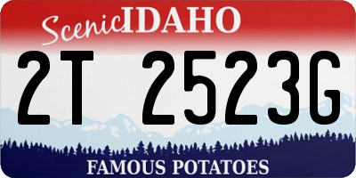 ID license plate 2T2523G