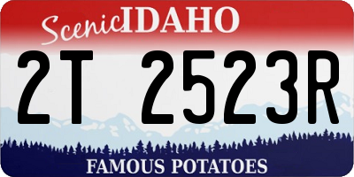 ID license plate 2T2523R