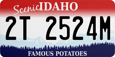 ID license plate 2T2524M