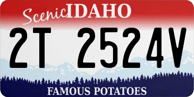 ID license plate 2T2524V
