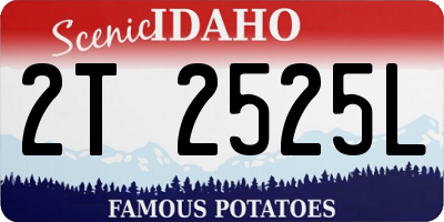 ID license plate 2T2525L