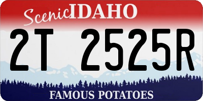 ID license plate 2T2525R