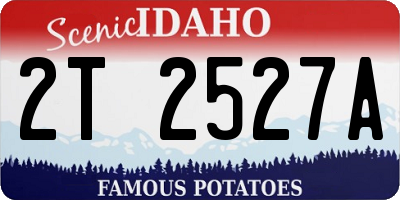 ID license plate 2T2527A