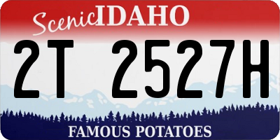 ID license plate 2T2527H
