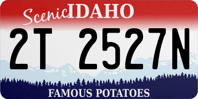 ID license plate 2T2527N