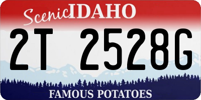 ID license plate 2T2528G