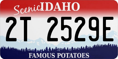 ID license plate 2T2529E