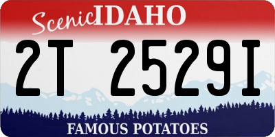 ID license plate 2T2529I