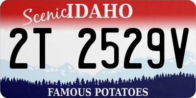 ID license plate 2T2529V