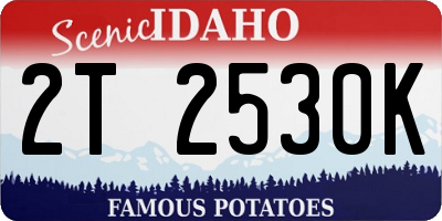 ID license plate 2T2530K