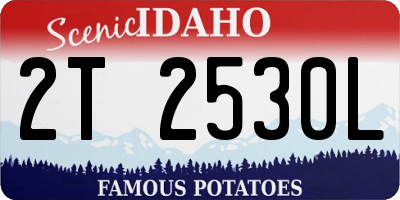 ID license plate 2T2530L