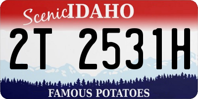 ID license plate 2T2531H