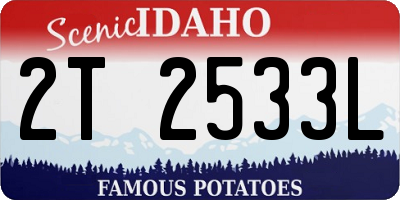ID license plate 2T2533L