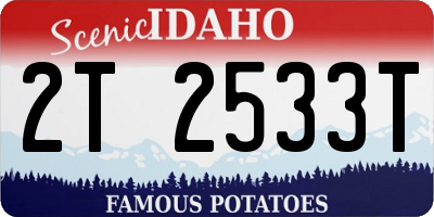 ID license plate 2T2533T