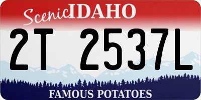 ID license plate 2T2537L