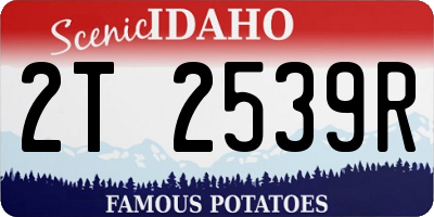 ID license plate 2T2539R