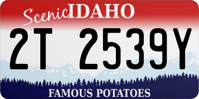 ID license plate 2T2539Y