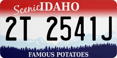 ID license plate 2T2541J