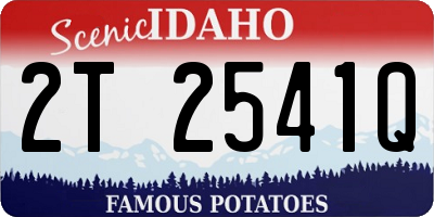 ID license plate 2T2541Q