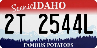ID license plate 2T2544L