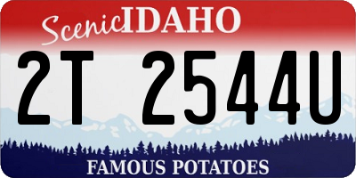 ID license plate 2T2544U