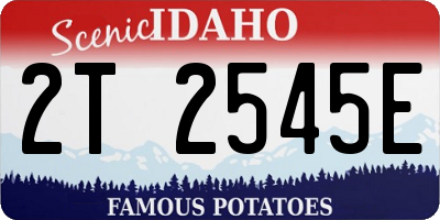 ID license plate 2T2545E