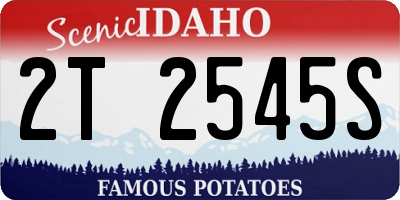 ID license plate 2T2545S