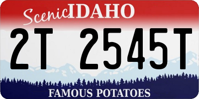 ID license plate 2T2545T