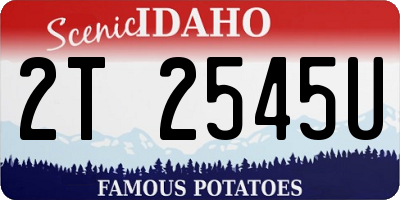 ID license plate 2T2545U