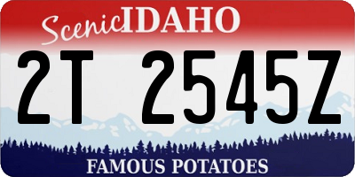 ID license plate 2T2545Z