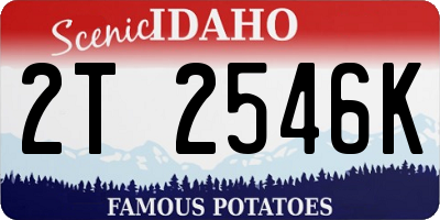 ID license plate 2T2546K