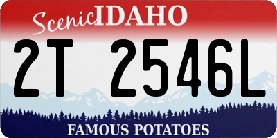 ID license plate 2T2546L