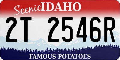 ID license plate 2T2546R