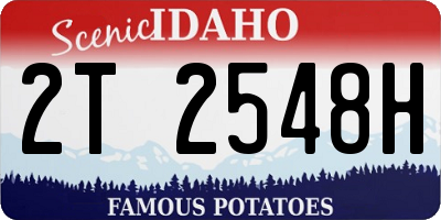 ID license plate 2T2548H