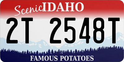 ID license plate 2T2548T