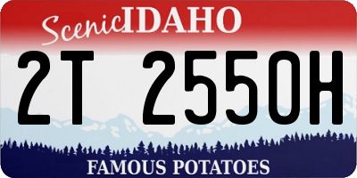 ID license plate 2T2550H