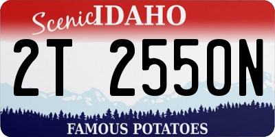ID license plate 2T2550N