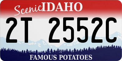 ID license plate 2T2552C