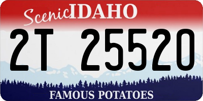 ID license plate 2T2552O