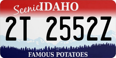 ID license plate 2T2552Z