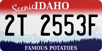 ID license plate 2T2553F